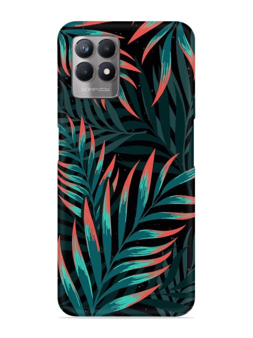 Green Leaf Art Snap Case for Realme 8I Zapvi