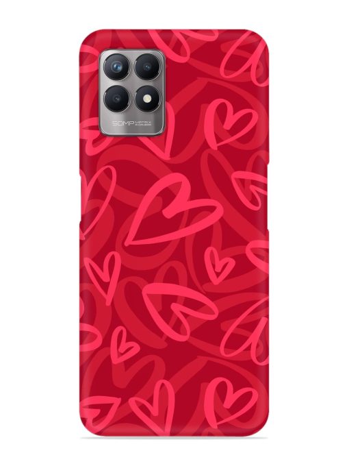 Seamless Romantic Pattern Snap Case for Realme 8I Zapvi