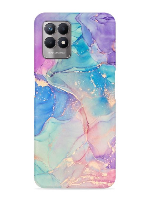 Alcohol Ink Colors Snap Case for Realme 8I Zapvi