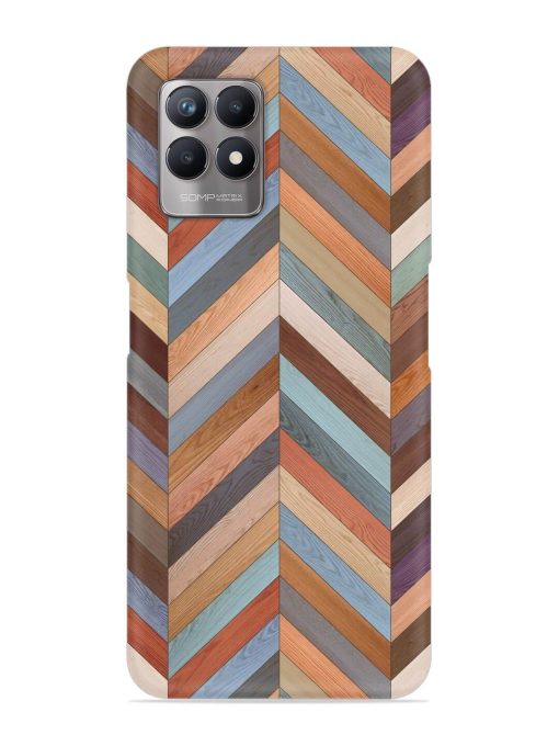 Seamless Wood Parquet Snap Case for Realme 8I Zapvi