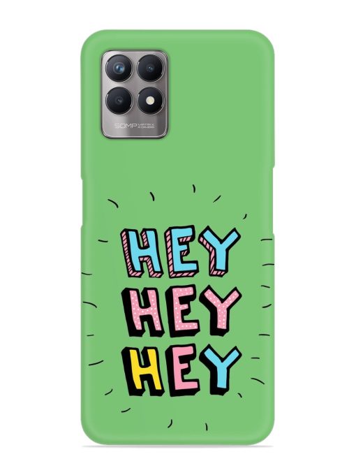 Hey Vector Cartoon Snap Case for Realme 8I Zapvi