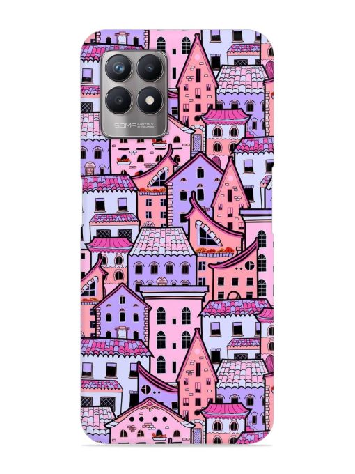 Seamless Pattern Houses Snap Case for Realme 8I Zapvi