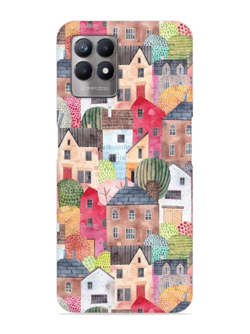 Abstract Seamless Pattern Snap Case for Realme 8I Zapvi