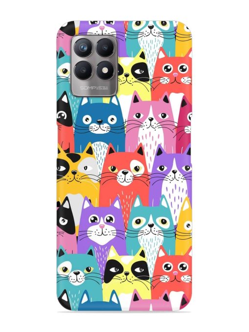 Funny Cartoon Cats Snap Case for Realme 8I