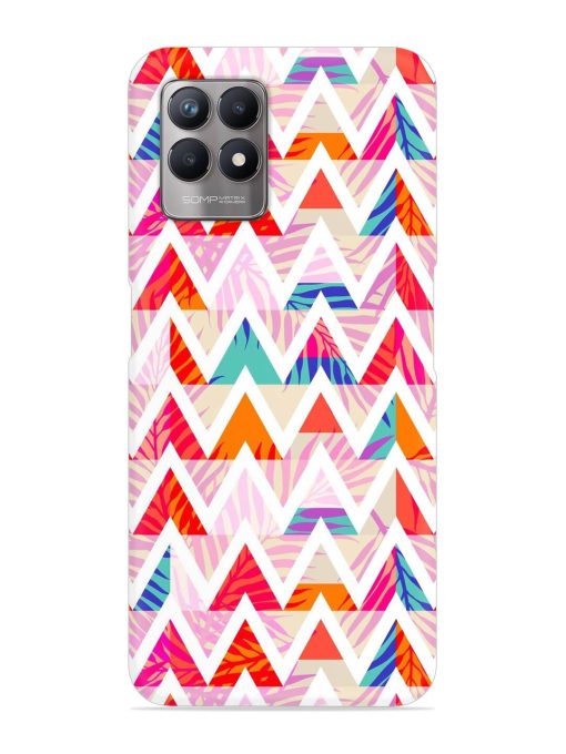 Abstract Triangle Background Snap Case for Realme 8I Zapvi