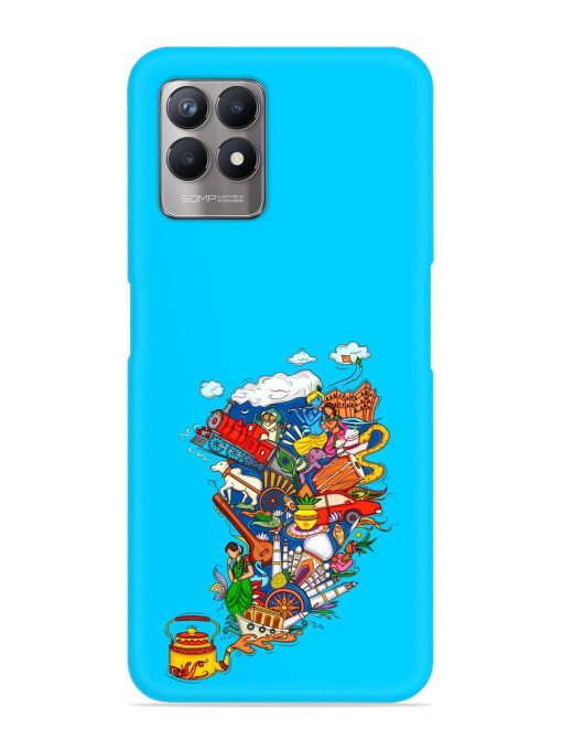 Vector Design Indian Snap Case for Realme 8I Zapvi