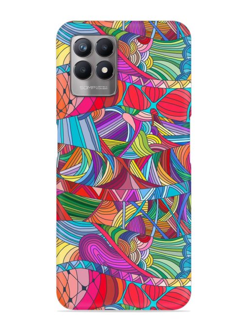 Seamless Patterns Hand Drawn Snap Case for Realme 8I Zapvi