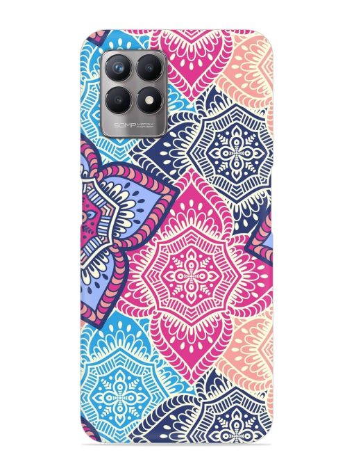 Ethnic Floral Seamless Snap Case for Realme 8I Zapvi