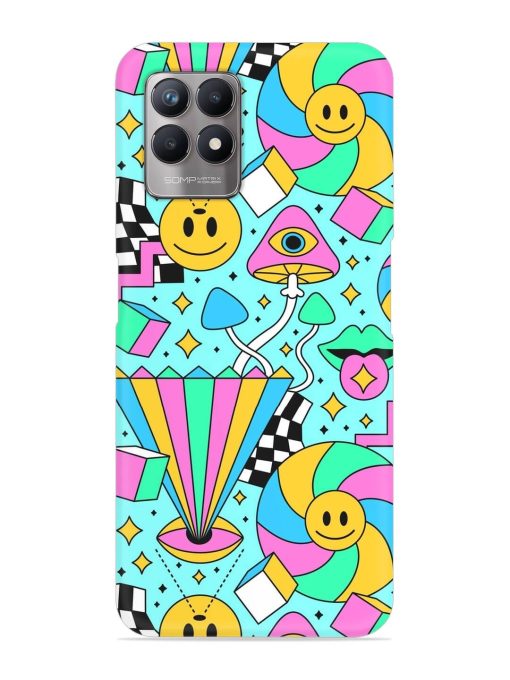 Trippy Rainbow 60S Snap Case for Realme 8I Zapvi