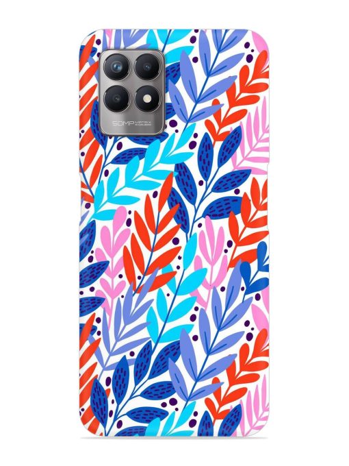 Bright Floral Tropical Snap Case for Realme 8I Zapvi