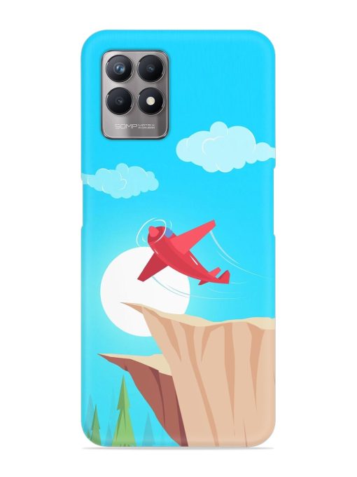 Small Planes In Flight Snap Case for Realme 8I Zapvi