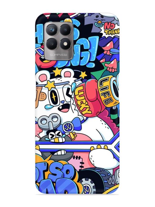 Universal Doodle Snap Case for Realme 8I Zapvi