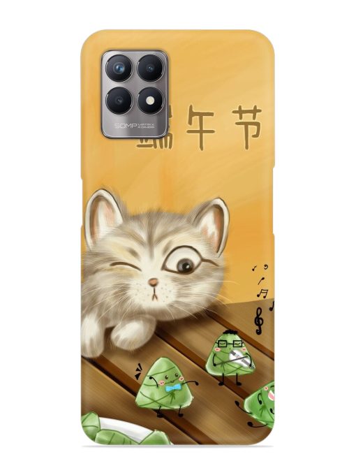 Cat Scorpion Dancing Snap Case for Realme 8I Zapvi