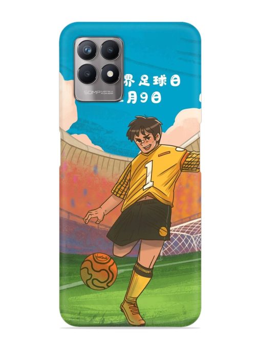 Soccer Kick Snap Case for Realme 8I Zapvi