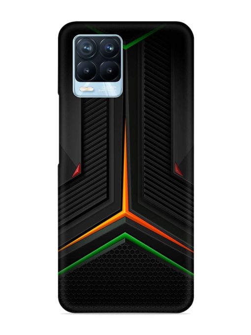 Orange Triangle Light Snap Case for Realme 8 Pro Zapvi