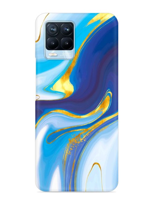 Watercolor Background With Golden Foil Snap Case for Realme 8 Pro Zapvi