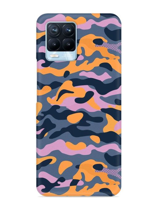 Camouflage Army Military English Orange Art Snap Case for Realme 8 Pro Zapvi