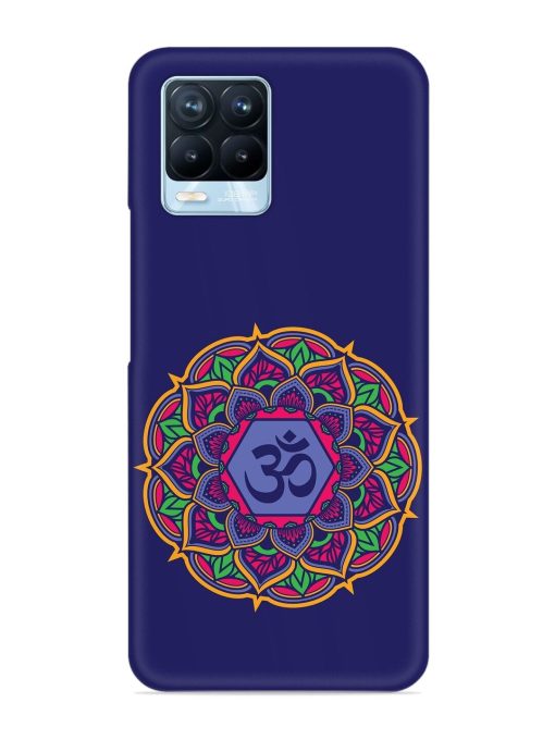 Om Mandala Art Blue Snap Case for Realme 8 Pro