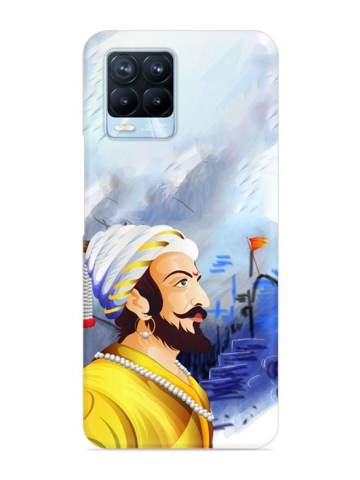 Shivaji Maharaj Color Paint Art Snap Case for Realme 8 Pro