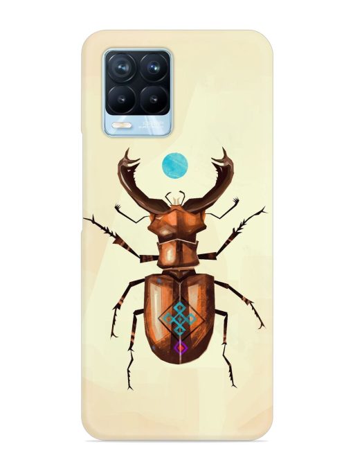 Stag Beetle Vector Snap Case for Realme 8 Pro Zapvi