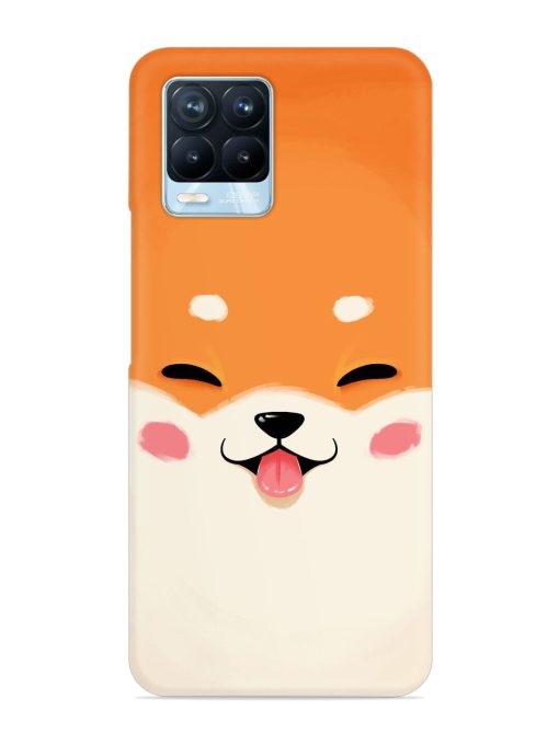 Cute Dog Face Vector Snap Case for Realme 8 Pro