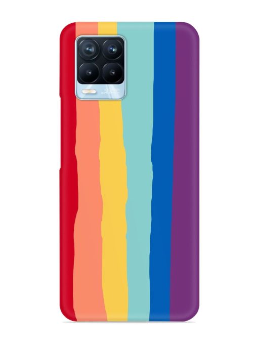 Rainbow Genuine Liquid Snap Case for Realme 8 Pro Zapvi