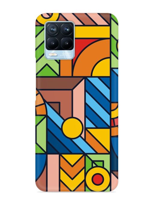 Colorful Geometric Snap Case for Realme 8 Pro