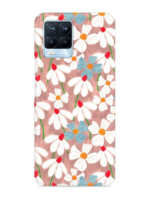 Abstract Petal Flowers Snap Case for Realme 8 Pro Zapvi