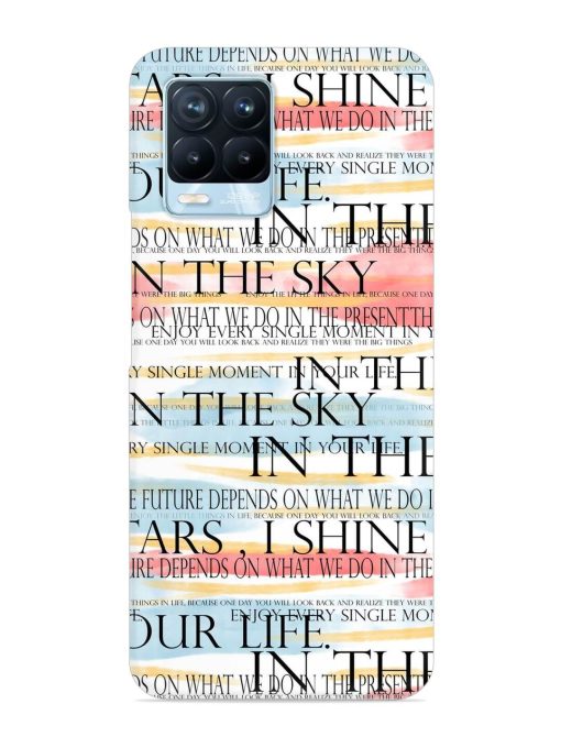 Seamless Slogans Pattern Snap Case for Realme 8 Pro