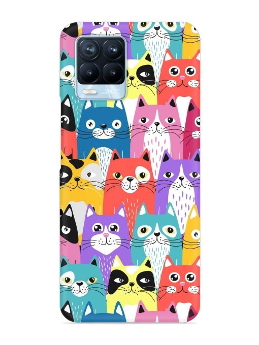 Funny Cartoon Cats Snap Case for Realme 8 Pro