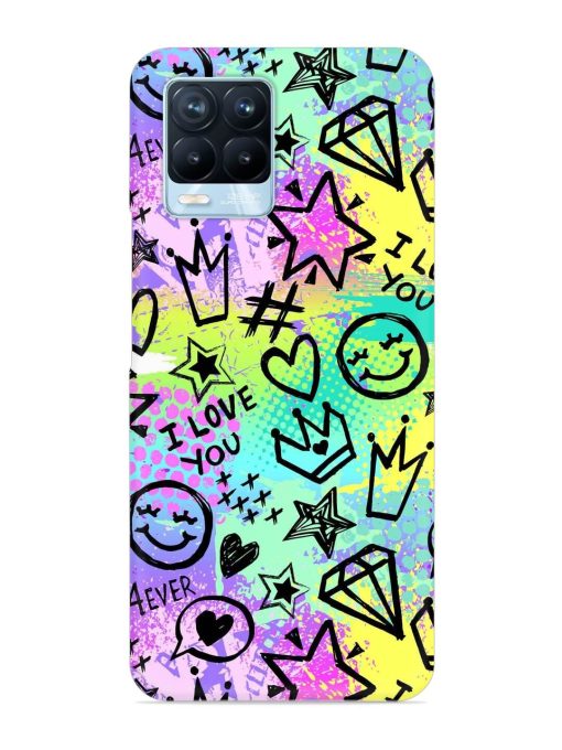 Bright Seamless Pattern Snap Case for Realme 8 Pro Zapvi