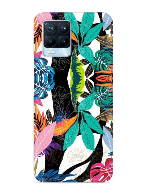 Floral Pattern Bright Snap Case for Realme 8 Pro