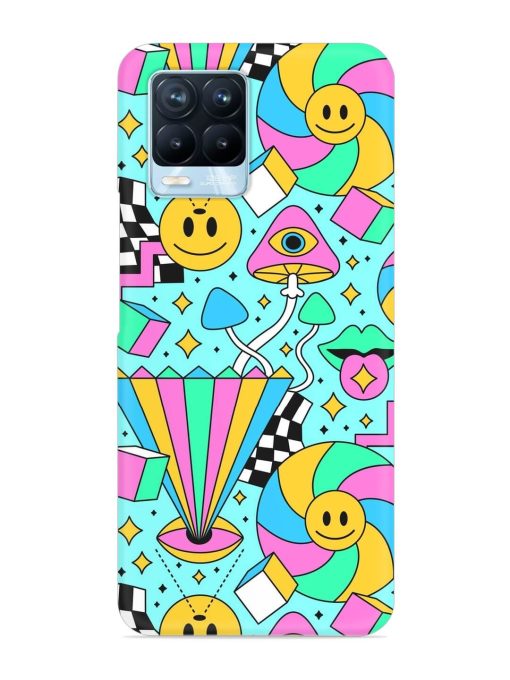 Trippy Rainbow 60S Snap Case for Realme 8 Pro Zapvi