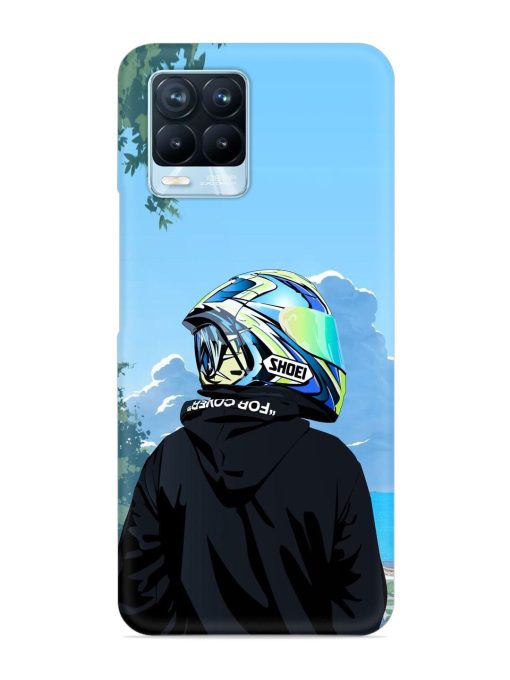 Rider With Helmet Snap Case for Realme 8 Pro