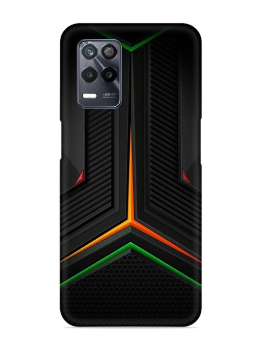 Orange Triangle Light Snap Case for Realme 8S (5G) Zapvi