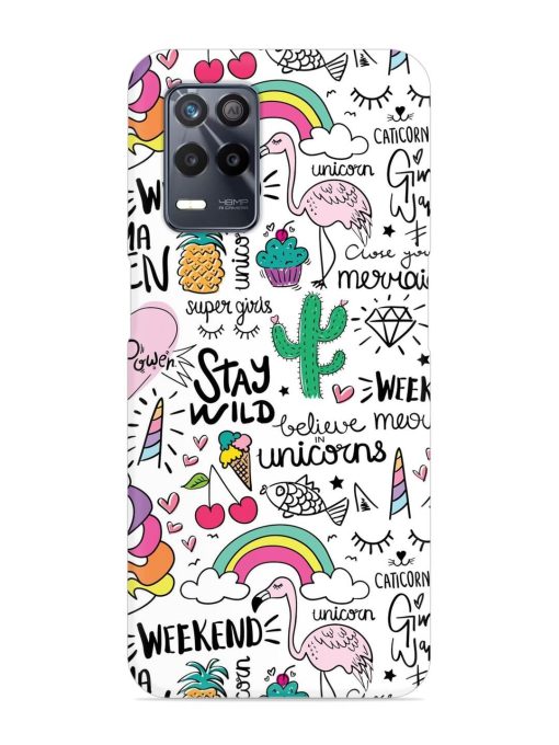 Unicorn Ice Cream Snap Case for Realme 8S (5G) Zapvi