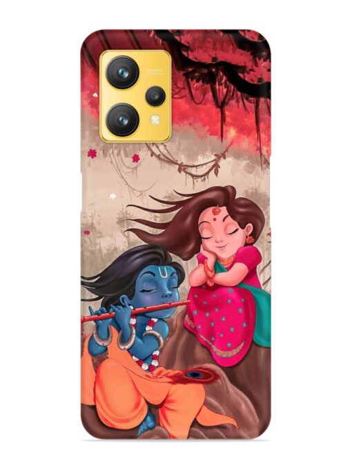 Radhe Krishna Water Art Snap Case for Realme 9 (4G) Zapvi