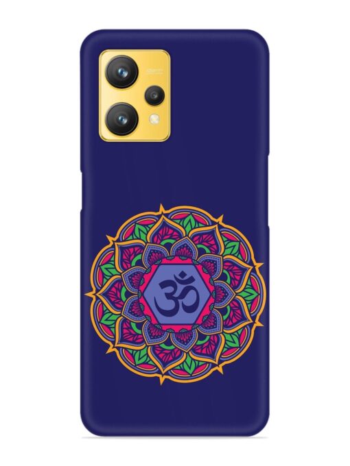 Om Mandala Art Blue Snap Case for Realme 9 (4G)