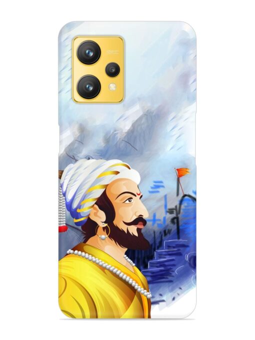 Shivaji Maharaj Color Paint Art Snap Case for Realme 9 (4G)