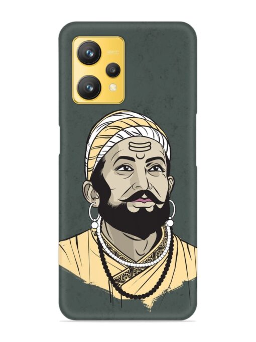 Shivaji Maharaj Vector Art Snap Case for Realme 9 (4G)