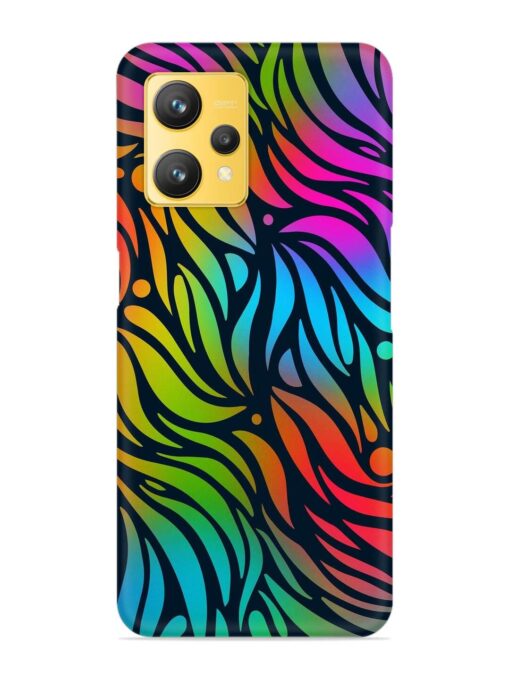 Abstract Leaf Design Snap Case for Realme 9 (4G)