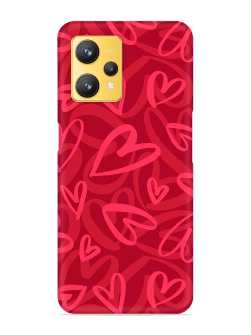 Seamless Romantic Pattern Snap Case for Realme 9 (4G)