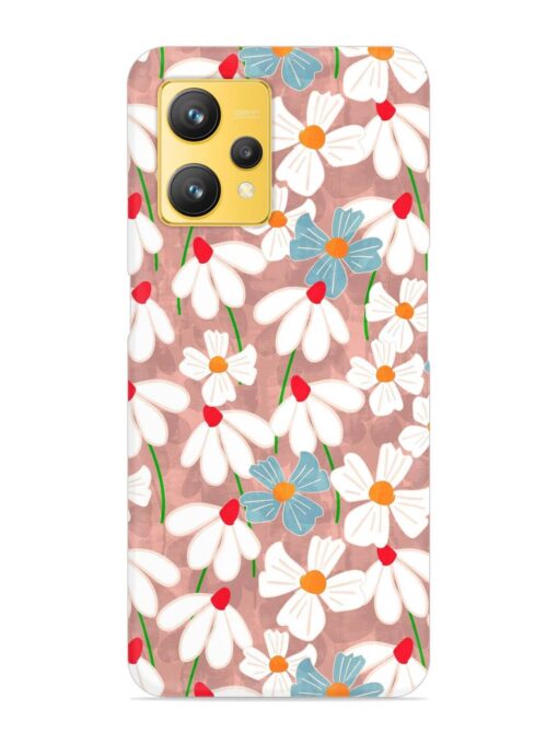 Abstract Petal Flowers Snap Case for Realme 9 (4G) Zapvi