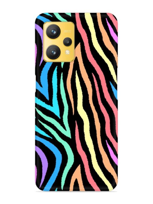 Colorful Abstract Zebra Snap Case for Realme 9 (4G)