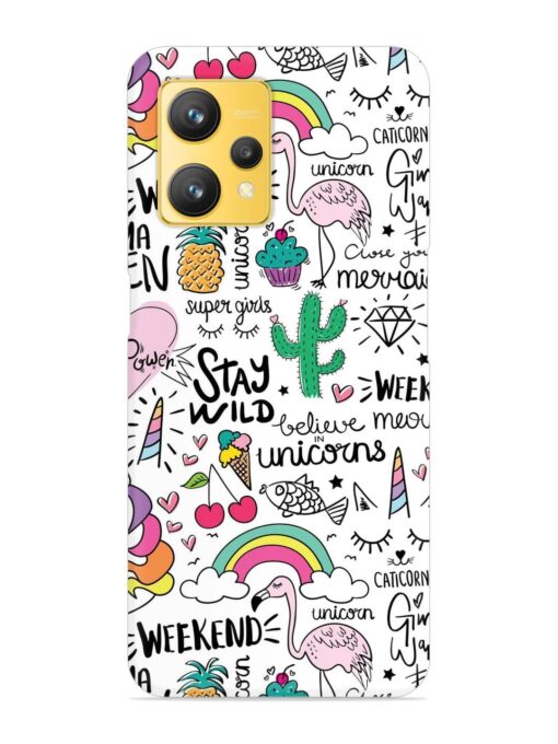 Unicorn Ice Cream Snap Case for Realme 9 (4G) Zapvi