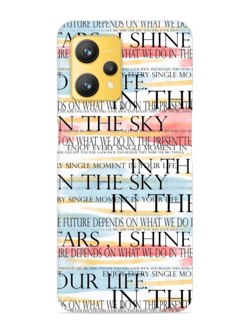 Seamless Slogans Pattern Snap Case for Realme 9 (4G)