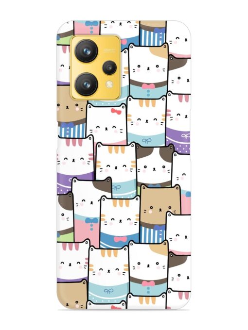 Cute Adorable Cat Snap Case for Realme 9 (4G)