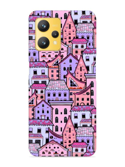 Seamless Pattern Houses Snap Case for Realme 9 (4G)