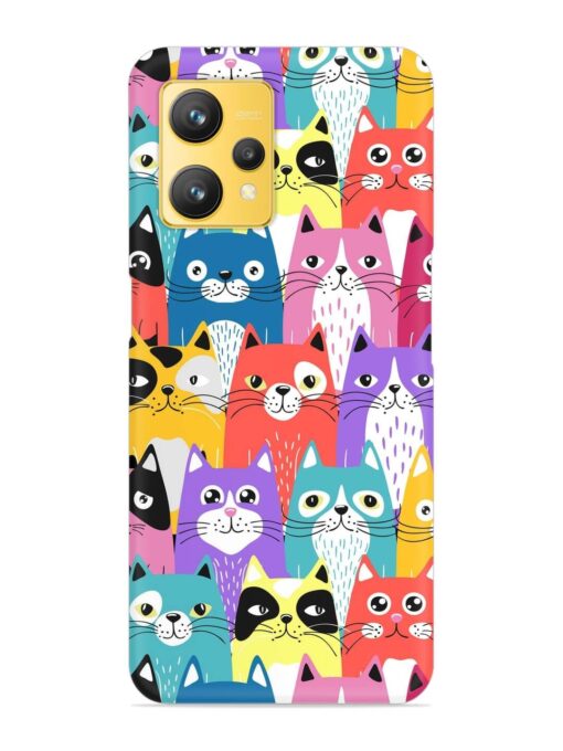 Funny Cartoon Cats Snap Case for Realme 9 (4G) Zapvi