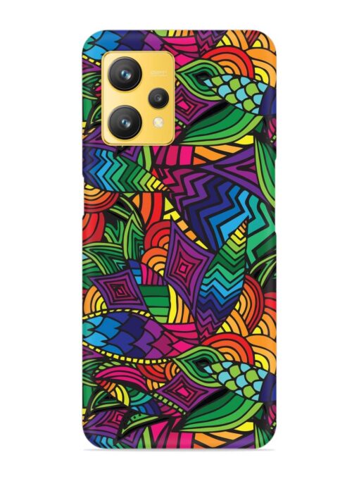 Abstract Multicolor Seamless Snap Case for Realme 9 (4G) Zapvi